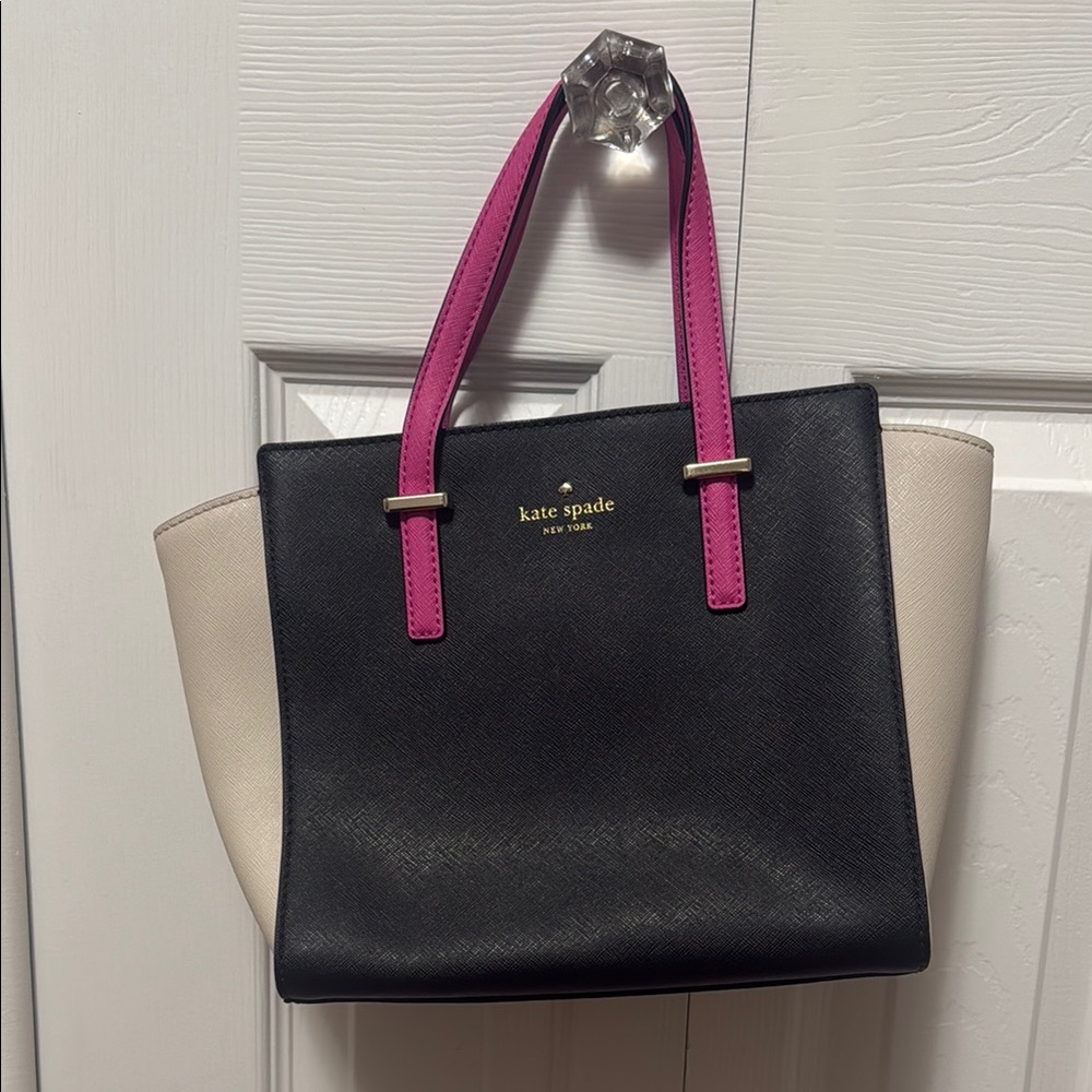 Kate Spade Black and Pink Tote Bag